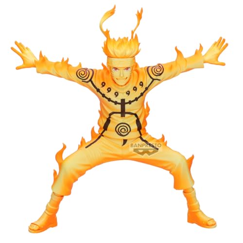 Banpresto Figura de Accion Naruto Uzumaki II Naruto Shippuden - Grandista 21cm - BP29889P Multicolor - Figura Coleccionable - Ideal para los fanáticos del Anime