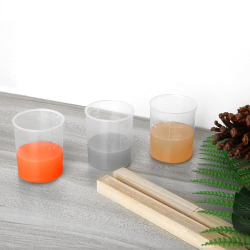 100 vasos medidores de plástico CertBuy 100ml miniatura 6