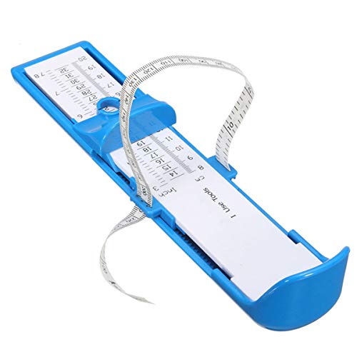 Winnfy Kinder-Fußmaß, Kleinkind, Baby, Fußmaß, Messgerät für Kinderschuhe, Größe Lineal, - 20 cm, Blau - Größe: Medium Cover