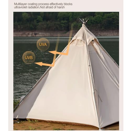 Carpa pirámide para camping GERRIT para 3-4 personas miniatura 4