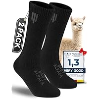 Juclise Alpaca Boot Socks for Men and Women, Moisture Wicking, Temperature Regulating, Hiking, Running (US, Alpha, Small, Regular, Regular, Black)