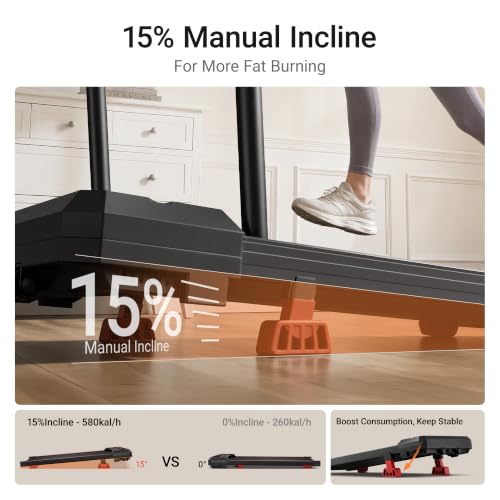 15% Incline Walking Pad with Vibration Plate 3 Vibration Modes - image 2