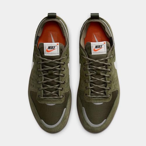 C1TY Premium Cordura Mens Running Shoes (Rough Green/Summit White/Electro Orange) (IH0267-326, Green/Orange/White)2