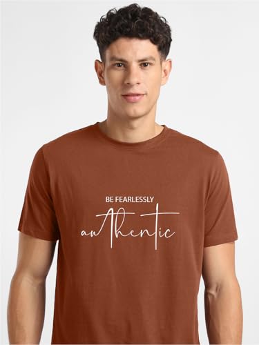 Image of Nobero Men's Regular Graphic Printed T-Shirt for Men | Soft Cotton | Classic Fit | Printed Casual Tshirt for Men