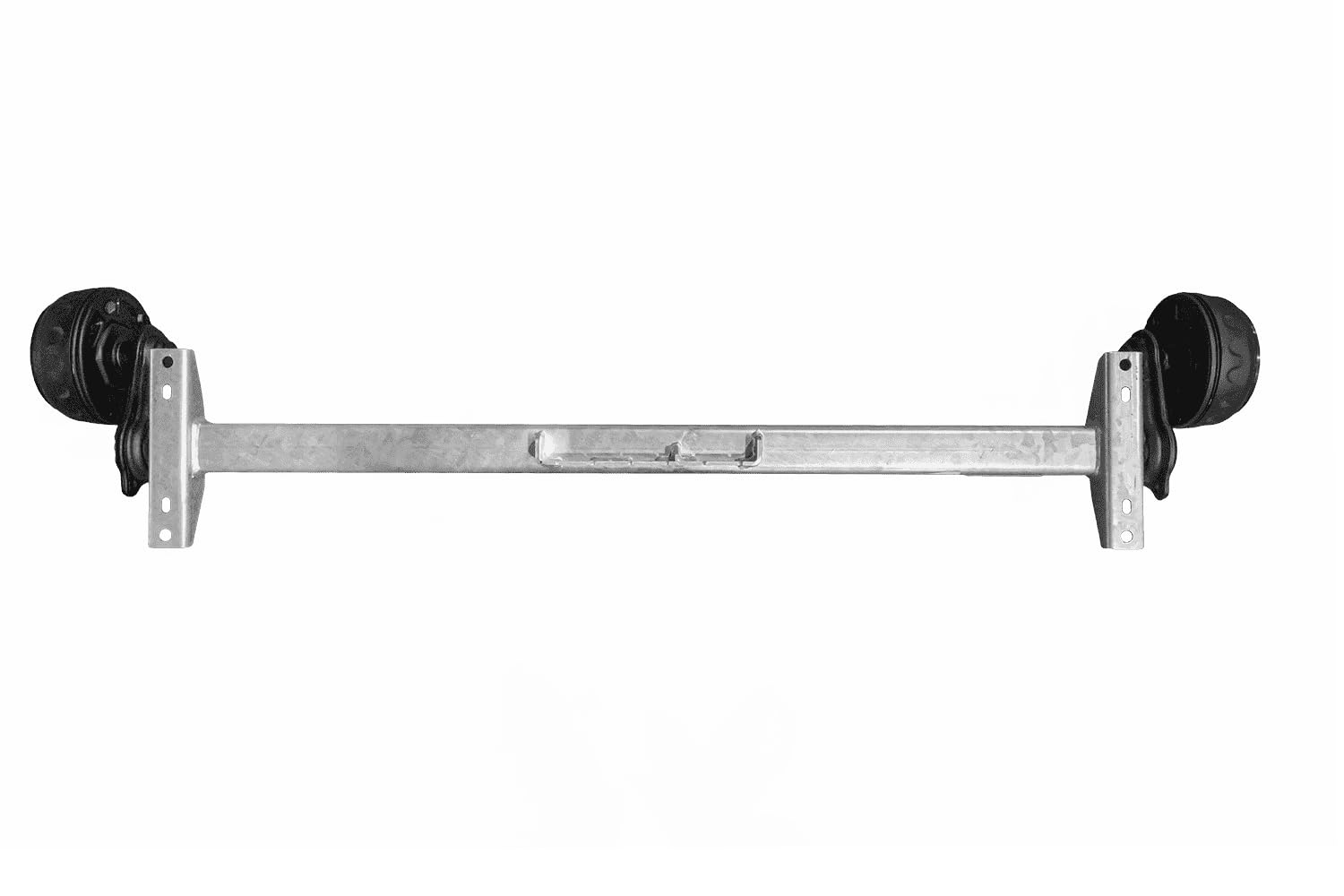 Knott Eje con Freno 1350 kg para Remolque y Plataforma, Medidas 1450 mm y 1900 mm, Patrón 5x112, Suspensión de Torsión de Caucho y Sistema de Freno Backmat