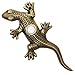 Waterwood Small Lizard/Gecko Doorbell in Antique Environment Friendly Solid Recycled Brass - Lighted Push Button/Rust Proof -3" W x 6.75" H x 1" D