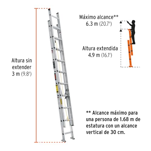 Lista de Escaleras de Aluminio en Bodega Aurrera para comprar hoy. 20 Escaleras de Aluminio en Bodega Aurrera marca TRUPER (3)