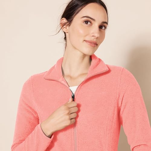 Image of Amazon Essentials Women's Classic-Fit Full-Zip Polar Soft Fleece Jacket, Outerwear Coat with Cuffs (Available in Plus Size)