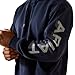 Ariat Rebar Lightweight Logo Hoodie, Navy Heather/Alloy, X-Large
