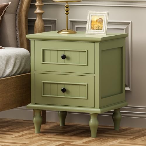 Scurrtyantiquenightstandantiqueendtablewith2drawerstallernightstandforbedroomsidetableforbedroomgreendouble Urban Country Home Decor Scurrty antique nightstand antique end table with 2 drawers taller nightstand for bedroom side table for bedroomgreen double urban country home decor
