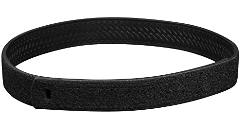 Perfect Fit Mechanics Belt Hook and Loop No Scratch Buckleless Law Enforcement Inner Belt 1.5 Inch Wide Black Leather2