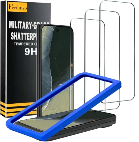 Image of Ferilinso Screen Protector for Google Pixel 11 Pro Fold, Tempered Glass | 3 Pack, 9H+ Hardness, Military-Grade Shatterproof, Anti-Scratch, HD Clear, Case Friendly, Easy Installation, Bubble Free