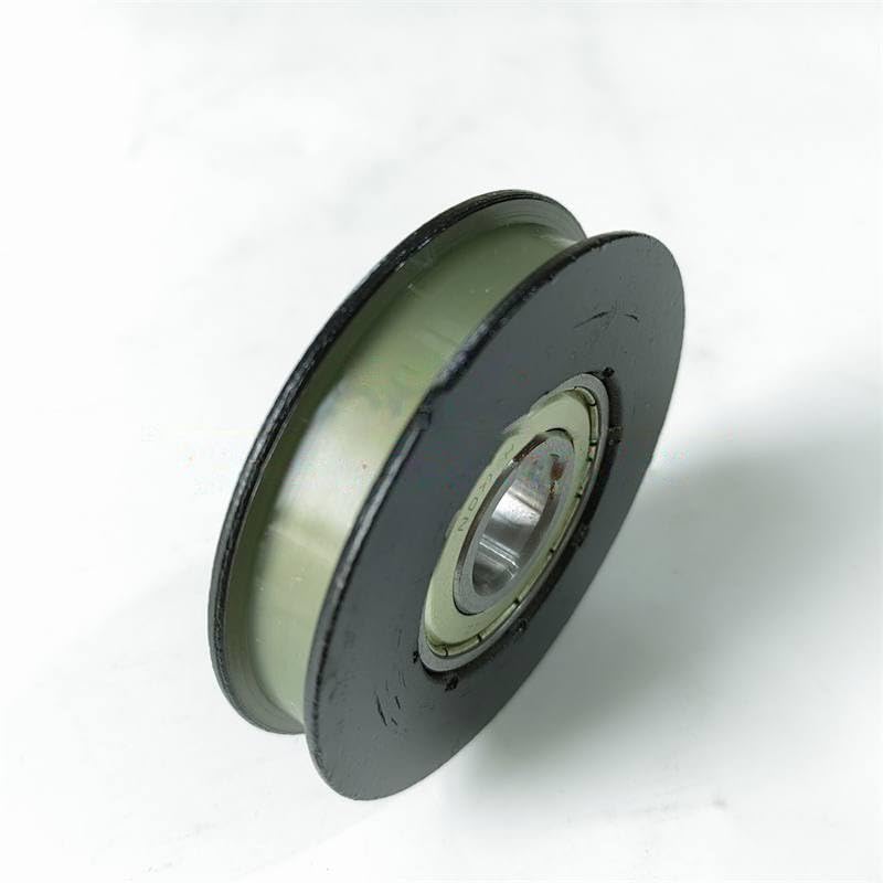 5PCS Lift Door Hanger Roller with Axle 84x17x6204 84x17x6204 OD84mm W17mm Bearing 6204
