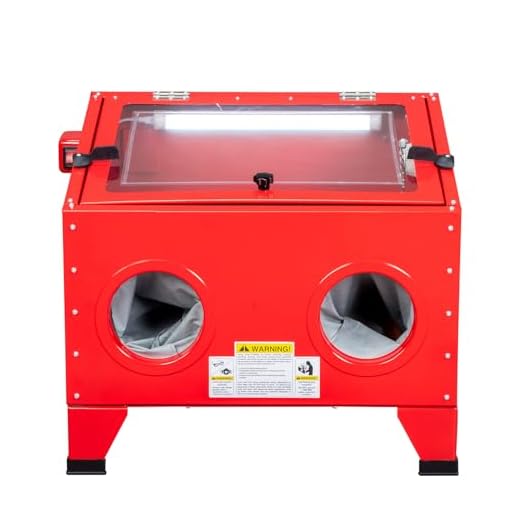 PARTS-DIYER 25 Gallon Bench Top Air Sandblasting Cabinet Sandblaster Blast Large Cabinet Air Sand Blaster w/Spray Gun Steel