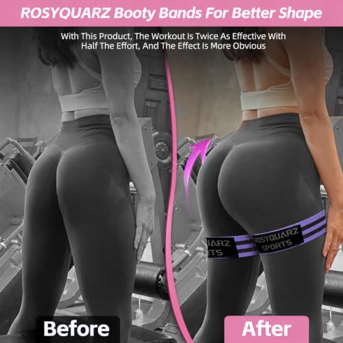 Image of Booty Bands for Working Out, Blood Flow Restriction Bands for Women /Men, Adjustable Velcro Occlusion Resistance Bands BFR Training Bands for Glutes & Hip Building 2 Pack