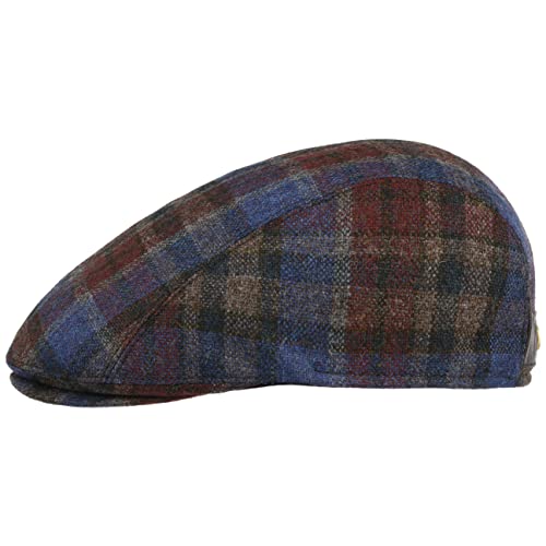 Mayser Lennart Shetland Flat Cap Men Navy 7 7/8