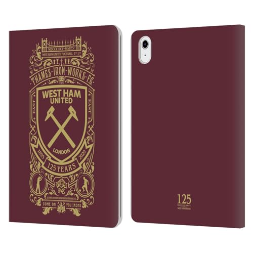 Funda de cuero West Ham United FC para iPad Air 2020 con diseño 125 Aniversario