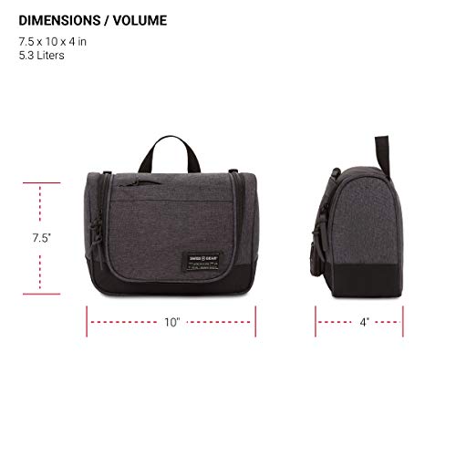 SwissGear Bolsa de Viagem Getaway, Cinza Urze, 5,3 litros (Gancho)