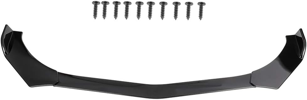 OCPTY 3PCS Black Car Front Bumper Spoiler Lip fit for Most Cars