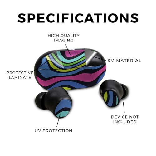 Image of Skin Compatible with Beats Solo Buds - Fluorescent - Premium 3M Vinyl Protective Wrap Decal Cover - Easy to Apply | Crafted in The USA by MightySkins