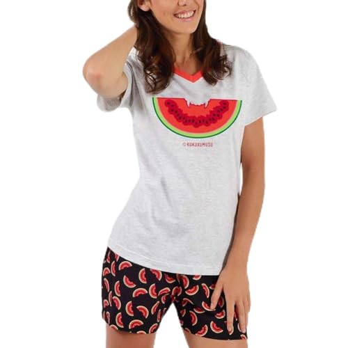 Kukuxumusu 4201 - Pijama Mujer Mujer Color: Gris