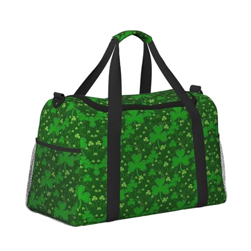 background st patrick's day glitter print Personal Item Bag Large Duffel Bag Travel Bag Weekender Bag Gym Bag Tote Duffel bag3