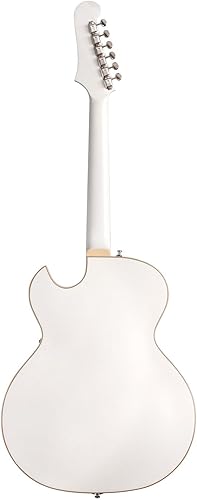 Miniatura 9 de Guild Guitars Starfire I Jet 90 - Guitarra eléctrica de cuerpo semihueco, negro satinado, corte florentino, colección Newark St