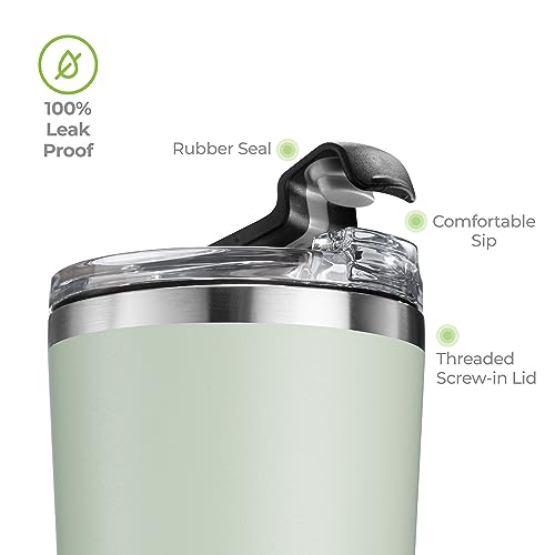 Image of SIPX Triple-Insulated Tumblers - 22oz. Premium Modern Tumbler With Lid, insulated Cup Keeps Hot For 6 Hours, Stainless Steel Tumbler Made Of Sustainable Material, Coffee Travel Mug For Home & Office