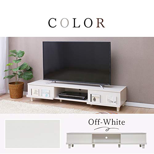 【W150】テレビ台 ローボード 収納 木製 テレビボード ラックWHITE Amazon｜テレビ台 ローボード 幅150 65V対応 おしゃれ シンプル