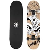 Skeater in legno per GIOVANI 79 cm, tavola antiscivolo, GRANDE, fino a 100 kg (MARVEL Spider-Man)