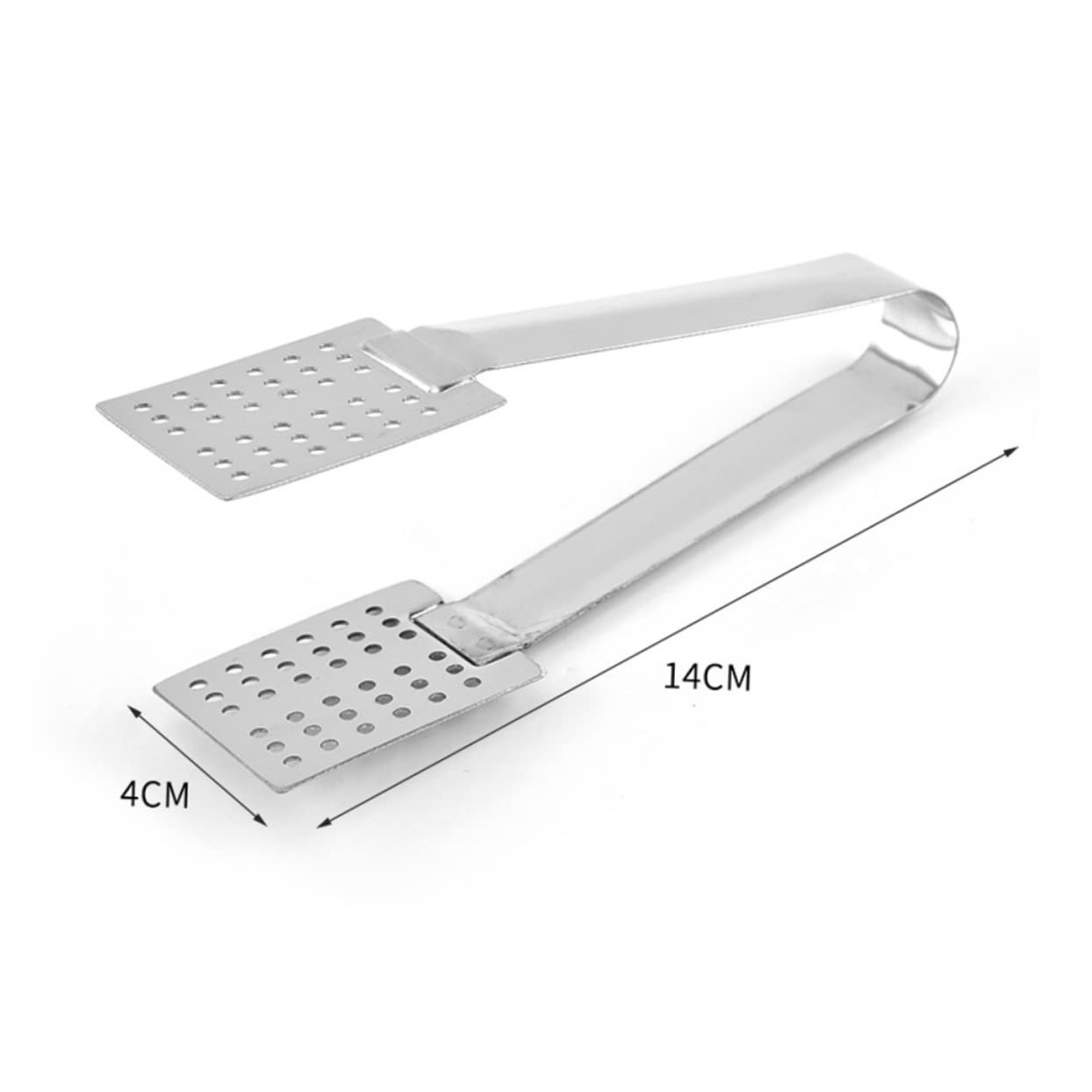 VICASKY 2pcs Stainless Steel Tea Bag Clamps Multi-functional Sugar Tongs Food Clip for Tea Accessories and Home Use