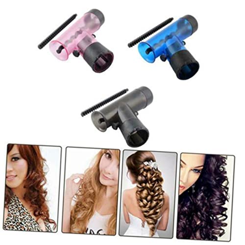 LALAFINA Rolos De Cabelo Em Espiral Rolos De Cabelo De Plástico Difusor Secador De Cabelo Para Cabel