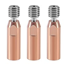 3pcs Heatbreak All Metal Smooth Upgrade Titanium and Copper Bimetal Throat Nozzle for Ender 3 V2,for Ender 3 Pro,for CR10 3D Printer Hotend
