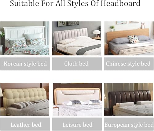 Image of HOMETHREADS 200 GSM Stretchable Jacquard Headboard Cover | Soft, Dust-Proof & Wrinkle-Resistant Bed Back Protector | Fits Leather, Wooden & Fabric Bedsides | for 7ft to 7.5ft Beds (Pink, 205x70Cm)
