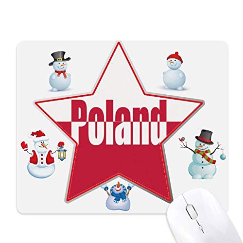 Tapis de souris Pologne et motif hivernal pour embellir votre espace de télétravail