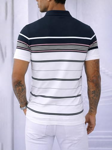 Image of Noble Monk Men's Regular Fit Polo Neck T-Shirt | Half Sleeve