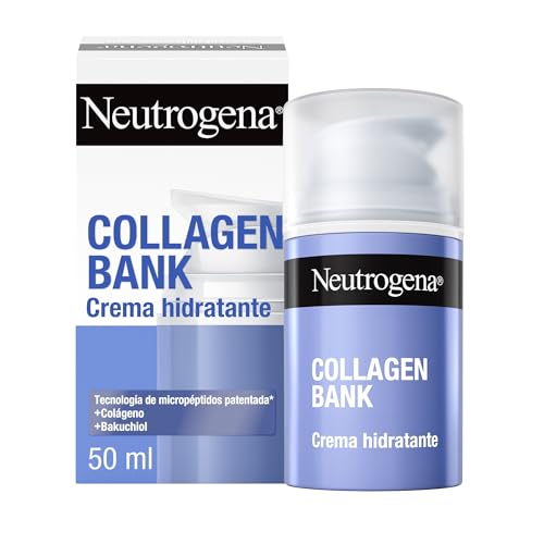 Neutrogena Collagen Bank Crema hidratante facial (1 x 50 ml), crema de noche anti-edad que preserva el colágeno, para una piel más tersa, apta para rostro y cuello