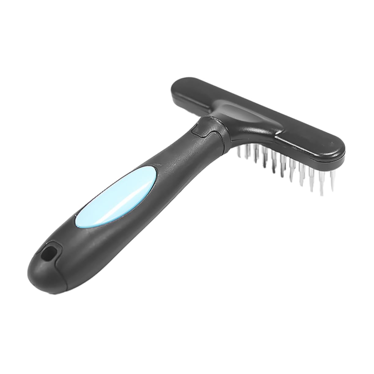 BESPORTBLE Dog Grooming Rake Pet Hair Brush Comfortable to Hold Handle Non-slip for Pet Cleaning