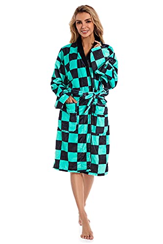Haydory Tomioka Giyuu Kamado Nezuko Kamado Tanjirou Kimono Bathrobe Robes Flannel Winter Lounge Pajamas Sleepwear Men Women