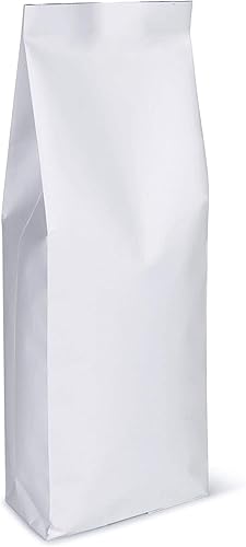 Bolsa de café de pie de papel kraft, bolsa con fuelle lateral con bolsa de granos de café de fondo plano con válvula de desgasificación