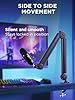 InnoGear Mic Boom Arm Microphone Stand Cable Management for Blue Yeti FIFINE AM8 K669B HyperX QuadCast S SoloCast AT2020 Shure SM7B MV7 and Other Microphone #3