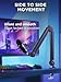InnoGear Mic Boom Arm Microphone Stand Cable Management for Blue Yeti FIFINE AM8 K669B HyperX QuadCast S SoloCast AT2020 Shure SM7B MV7 and Other Microphone