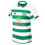 celtic glasgow trikot 18/19 Flachgestrickter Rippkragen mit Knopfleiste Wärmetransfer-Grafik 