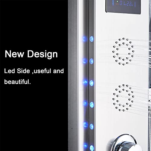 AWorddyPanel-de-ducha-de-hidromasaje-para-banera-con-5-en-1-funciones-LED-columna-de-ducha-set-de-304-acero-inoxidable-con-pantalla-LCD-mezclador-de-banera-alcachofa-de-ducha-en-cascada-plateada
