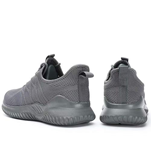 Image of Zapatos de Mujer Womens Ladies Walking Running Shoes Slip On Lightweight Casual Tennis Sneakers Clothes Shoes Dark /Grey