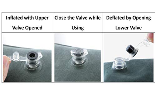 Obbomed Hr-7660, New & Handy Air Valve For Easy Inflation/Deflation Heavy Duty, “Large” Inflatable Portable Bed Wedge Pillow With Velour Surface Finish For Sleeping, Travel, Trip 32” X 30” X 8-1.5” #TOP2