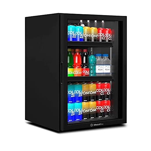 Refrigerador Expositor Vertical Para Bebidas 85 Litros VB11RL Counter Top Preto 127V - Metalfrio
