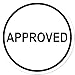 Professional Round Self-Inking Accepted Stamp for Notary Public Documents, 3/4 Diameter Regulatory Compliance Seal, Heavy-Duty Tested and Accepted Rubber Stamp for Official Document Verification