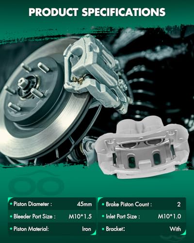 Image of SCITOO 18B5057 Front Right Disc Brake Caliper Assembly w /Bracket For Chevy For Captiva Sport /For Equinox,For Pontiac For Torrent,For Saturn For Vue,For Suzuki For XL-7