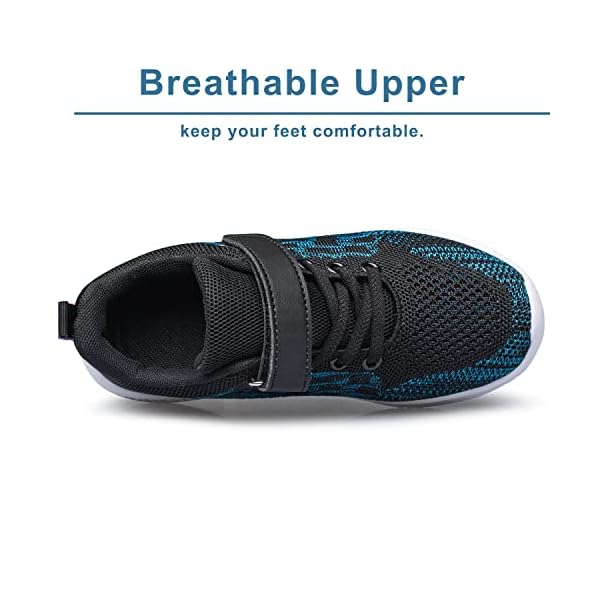 BNV Boys Girls Sneakers Kids Shoes Unisex Lightweight Breathable Athletic Running Tennis Fitness Shoes for Toddler/Little Kid/Big Kid - Image 6